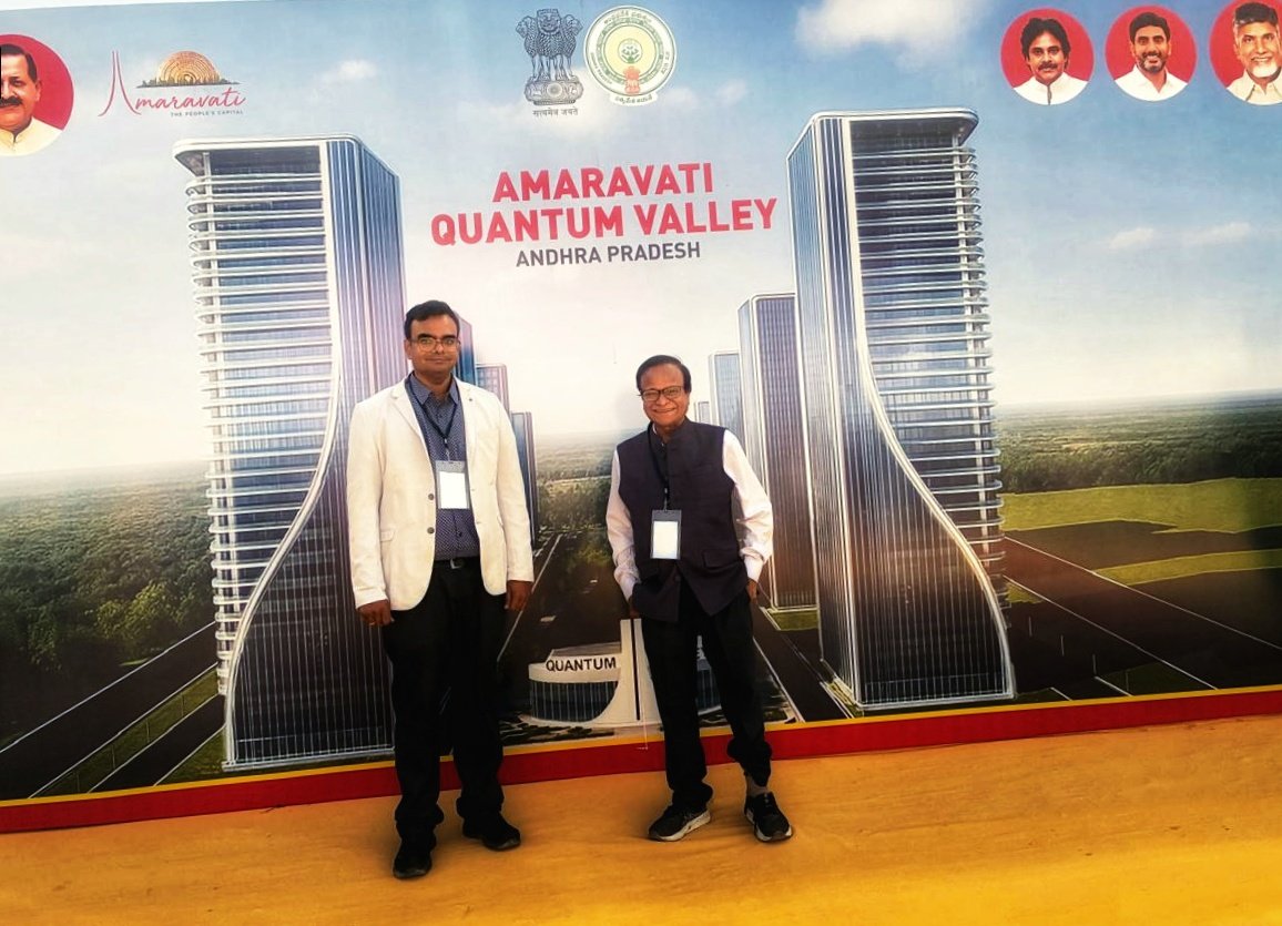 It's a pleasure to be invited to the Amaravati Quantum Valley. Witnessed the inauguration of the Amarvati Quantum Valley, and got to have brief conversations with other thought-leaders.

#quantum #Technology