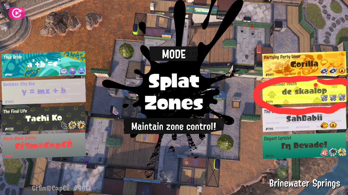 GrimReaper8610's tweet photo. Everyone in the splatoon community. Report this asshole hacker if u get in the same match with him! This is the second time in one day I encounter him! SHARE this tweet with your friends!
#Splatoon3 #Splatoon #NintendoSwitch2 #Nintendo #NintendoSwitch https://t.co/QHpDzo4F8q