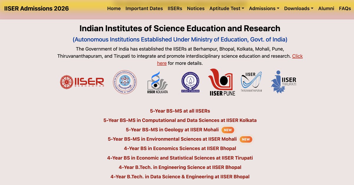 IISER Tirupati tweet media