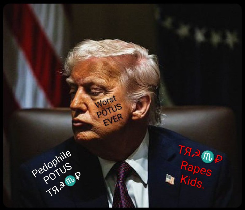 MrSpiritsRaven's tweet photo. @emc_mcdonald
👇🏿👇🏿👇🏿👇🏿👇🏿👇🏿👇🏿👇🏿
#DragThePedophileMūthàFüçkÉrOutInHandCuffs
Never Forget Who/What #DonaldJTrump IS
He's A 👇🏿👇🏿👇🏿👇🏿👇🏿👇🏿👇🏿👇🏿👇🏿
👉🏿 #34CountConvictedFelon #Pedophile #Rapist
#SexualPredator #Perverted #ChildMolester #SexTrafficker #Racist #TaxCheating #Grifting #Lying #Zionist #Fascist #Nazi #GenocideEnabler #IncestDesiring
#LowLifePileOf💩 Named #DonaldJTrump 👈🏿