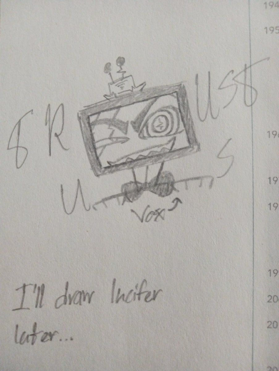 MimiitheYoutube's tweet image. [Doodle] Lalalaaaa,.doodled these in a book that's supposed to be shared with each class, most recent is Luciferrrrrr!!! I'll do Alastor whenever we use it again :p

#HazbinhotelVox #HazbinhotelLucifer