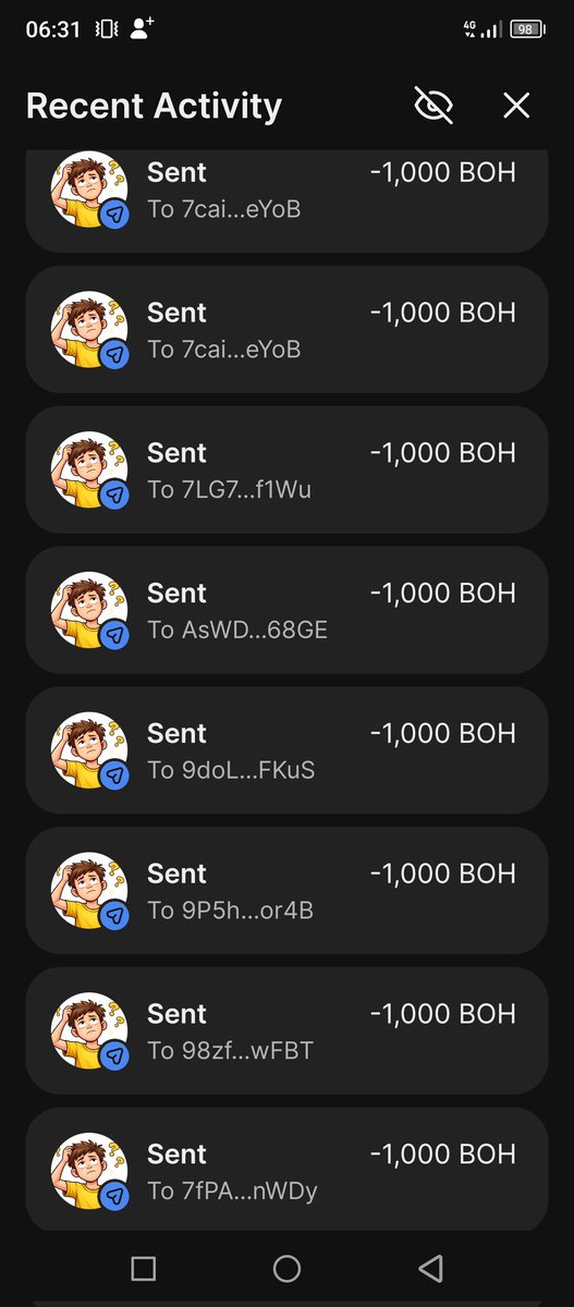 ABNTlabs's tweet image. GM GM GM 🌅🔥
FIRST 50 WALLETS PAID 💸✅
AS PROMISED — AIRDROP DELIVERED 🚀
🔁 RT THIS
🚀 SEND #BOH PARABOLIC
⏳ ONLY 21,000,000 SUPPLY
SCARCITY IS REAL 💎
📜 CA:
7x3Nkt3YSoKrDLTSzRbXrHN5F13Yr2p1AccU82CUbonk
LFG 🚀🌕