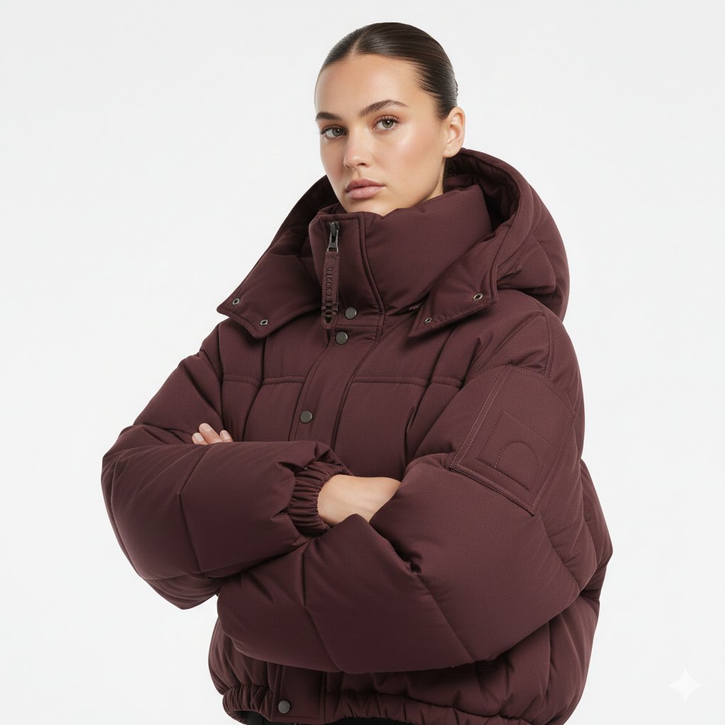 PaulYomix18528's tweet photo. Deep burgundy puffer vibes for today's drop
Cropped quilted fit with hood, zip pockets, elastic cuffs — elevated warmth meets street edge.
What's your fave detail — the color or the crop? Comment 👇
Part of the daily series. Customs open!
#StreetwearDesign #CroppedPuffer https://t.co/tJv6CiRvEw