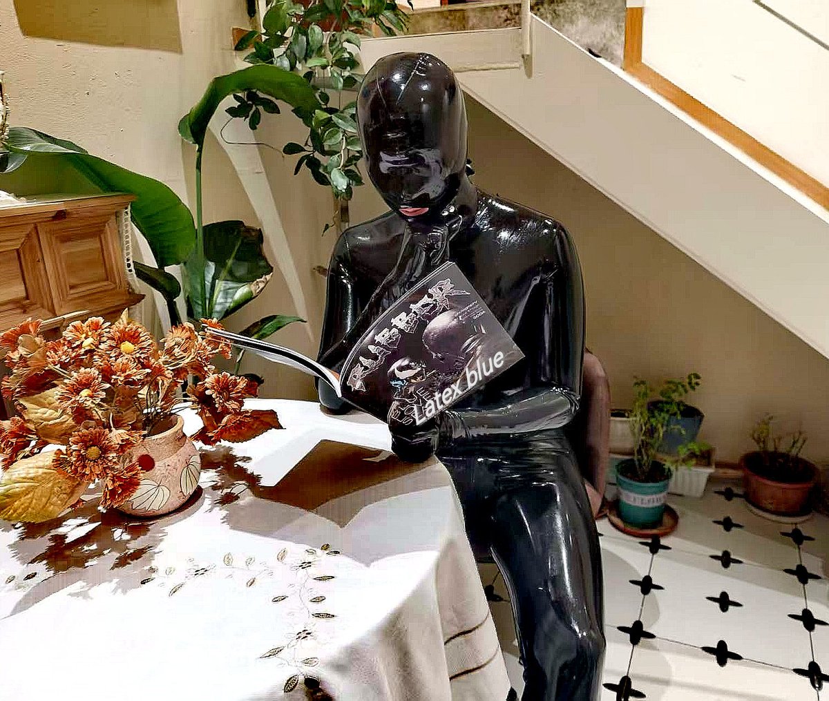 Latex blue tweet media