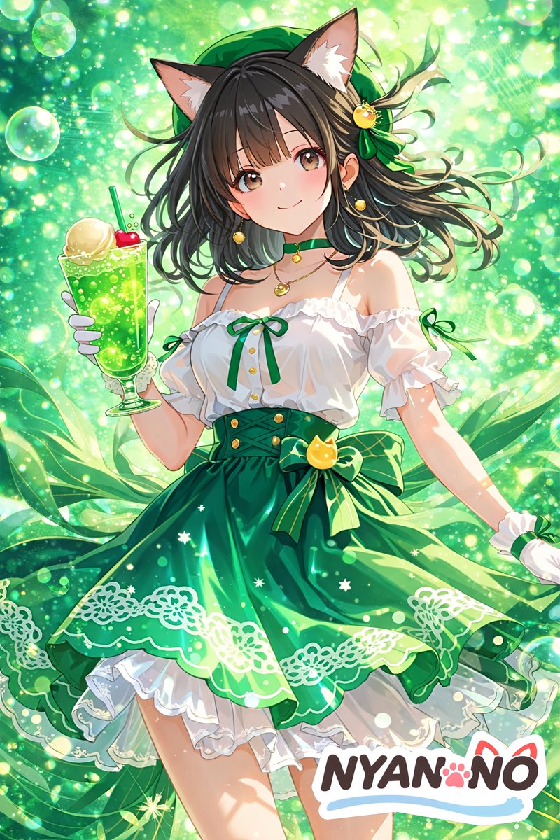 ころめコーデ 「しゅわしゅわメロンフロート🍈衣装」 参加させて頂き