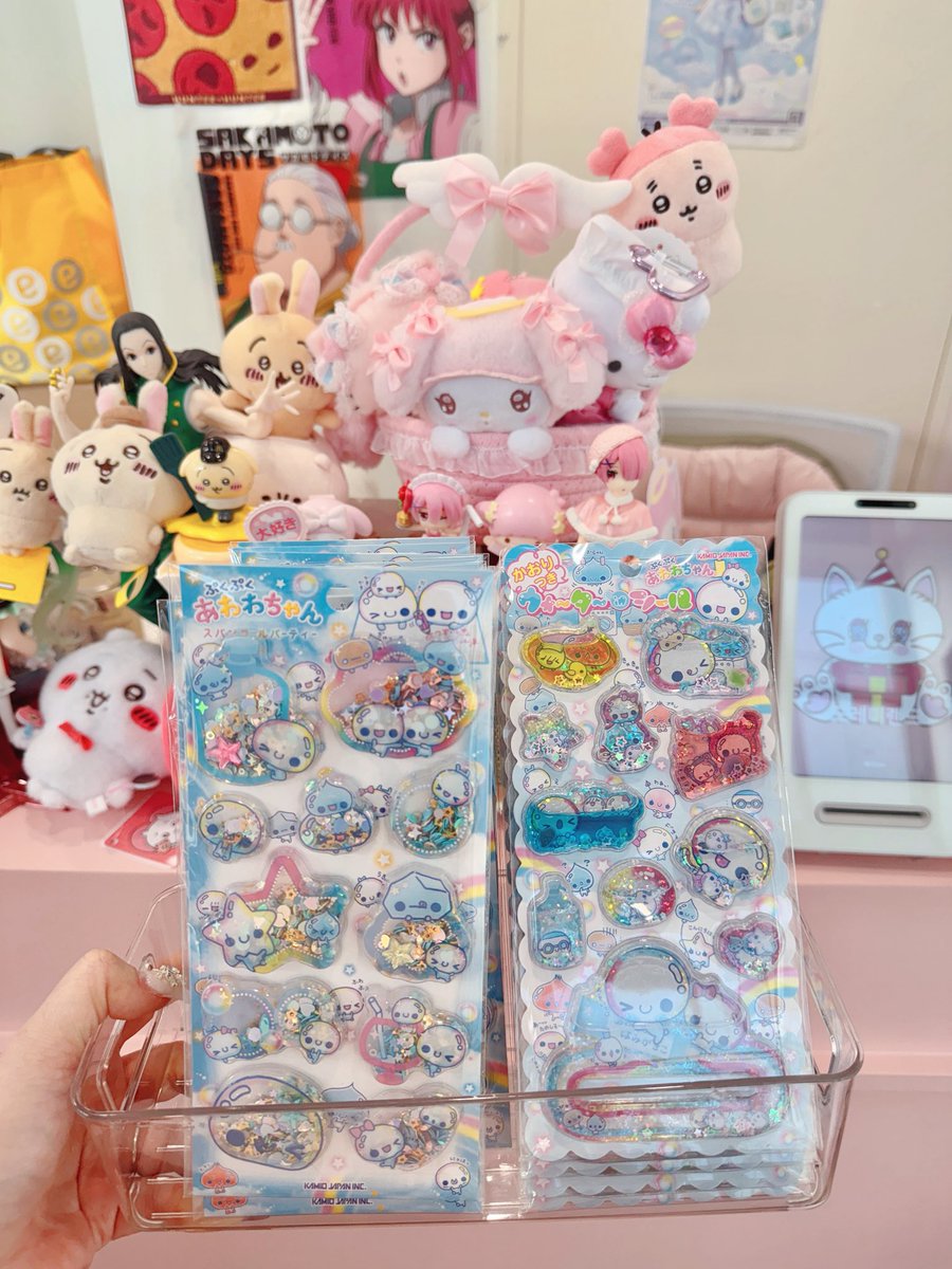 ᥫ᭡해피마치𖤐 워터인 씰 &amp; 스팽글파티 스티커 입고❕
ᥫ᭡아와와쨩𖤐 워터인 씰 &amp; 스팽글파티 스티커 입고❕
샤카샤카 𖤐

🏩도레미랜드 홍대점 (AK몰 후문)
🏩도레미랜드 연남점
🏩도레미박스 스마트스토어
에서 만나보실 수 있습니다.ᐟ.ᐟ𖤐☁︎︎*
#봉봉드롭 #봉봉드롭씰 #워터인씰