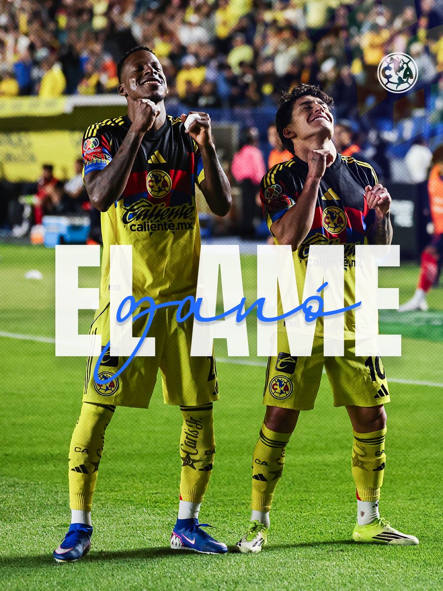 ClubAmerica's tweet photo. ¡GANÓ EL AME! 💙🦅💛 https://t.co/KH04maoWGu