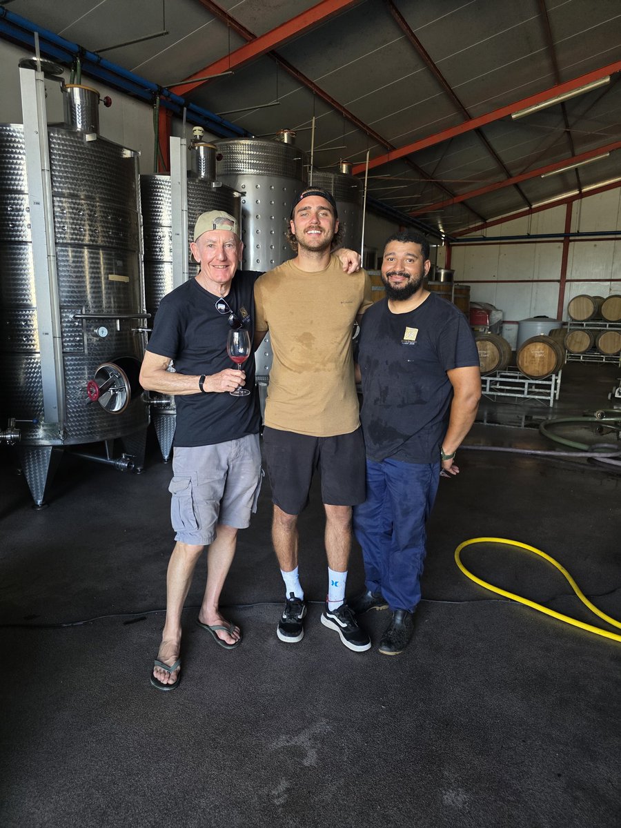 Harvest kicked off on Friday with our Syrah Rosè. Cheers from Seven Springs