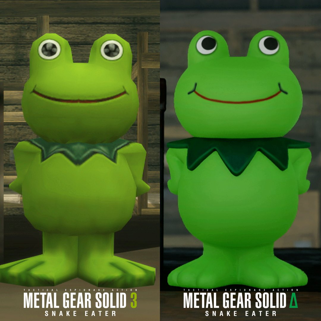 MGS3に出てくるケロタンは体が黄緑色だったんですが、Geccoさんの