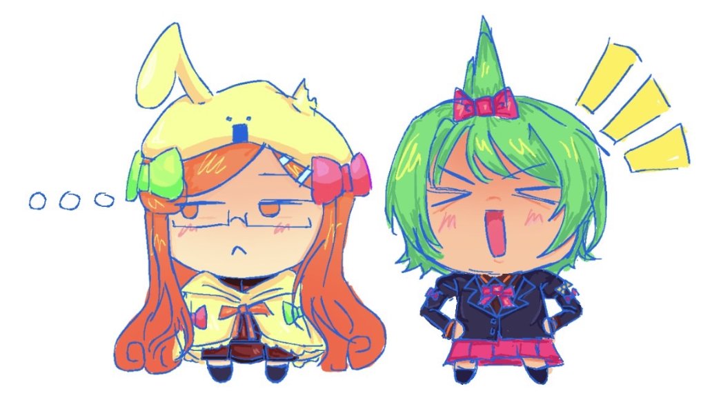 teruya and rei look a little off today...