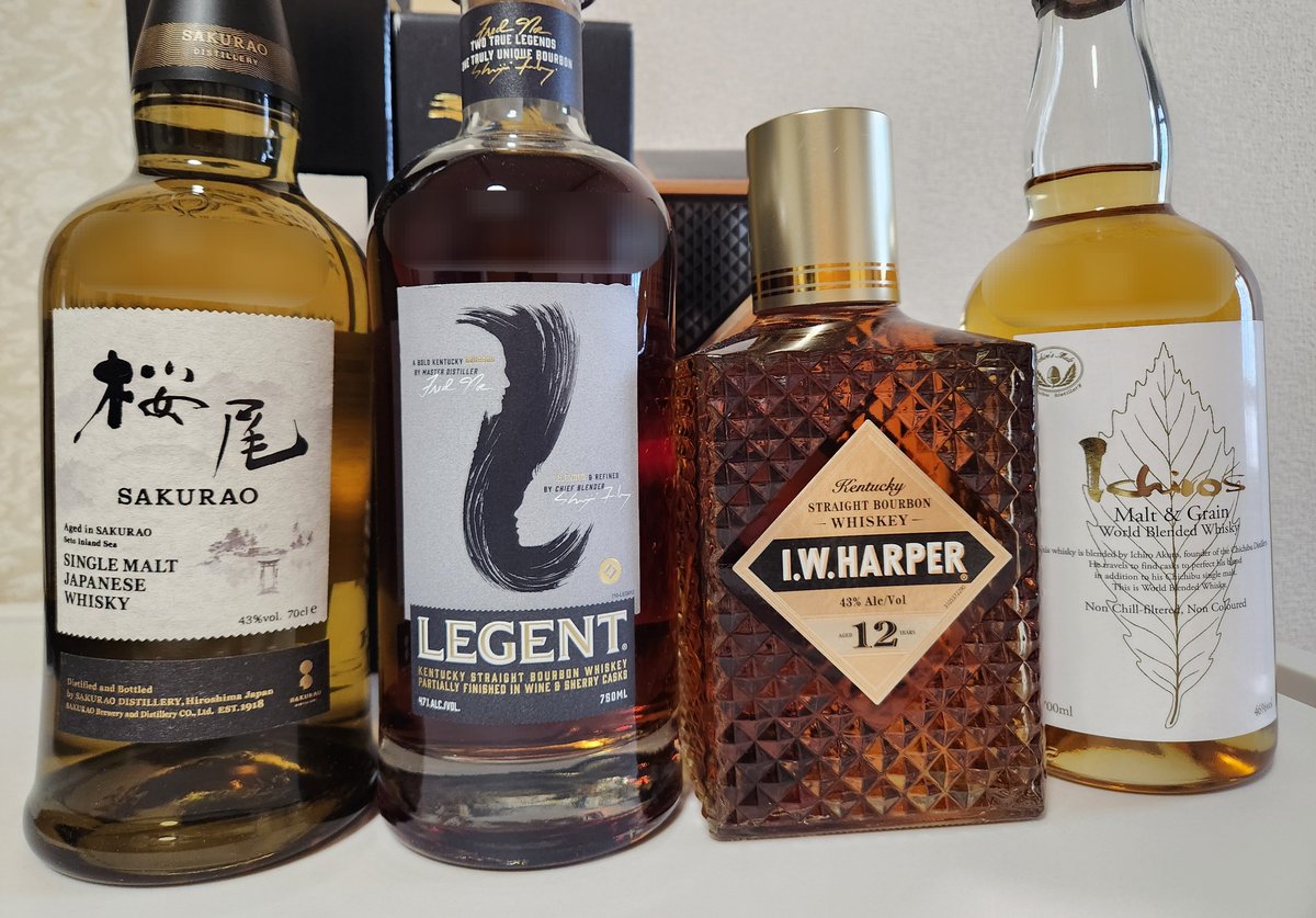 kosurisugi22's tweet photo. 久しぶりに買いました🥃✨
ᕙ( ・ᗨ・ )ᕗ ムキムキ
#桜尾 #LEGENT
#HARPER #イチローズモルト https://t.co/qLCAWrBdmC