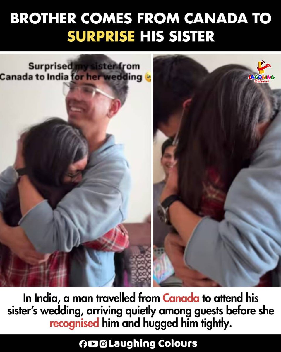 LaughingColours's tweet image. Brother’s surprise made her cry 🥹

#fblifestyle #SiblingLove #EmotionalMoment