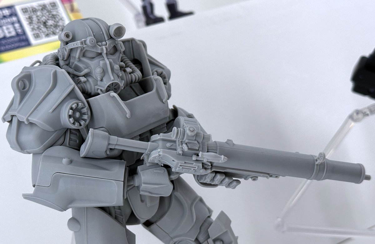 official_MXF's tweet photo. 📢 #WF2026W  💡
◤￣￣￣￣￣￣￣￣￣
💠原型展示💠
＿＿＿＿＿＿＿＿＿◢ 

✅PLAMATEA T-60 パワーアーマー
B.o.Sのナイトが装備するみんなの憧れパワーアーマーがプラモ化
📣国内初展示！！

 #Fallout #PLAMAX #maxfactory #ワンホビ40 https://t.co/p6oReYE9dx