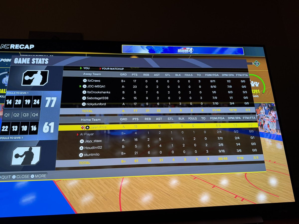 Jalen Pitre 🫩 late night runs on 2k you a rim runner bro, gg’s #2k26