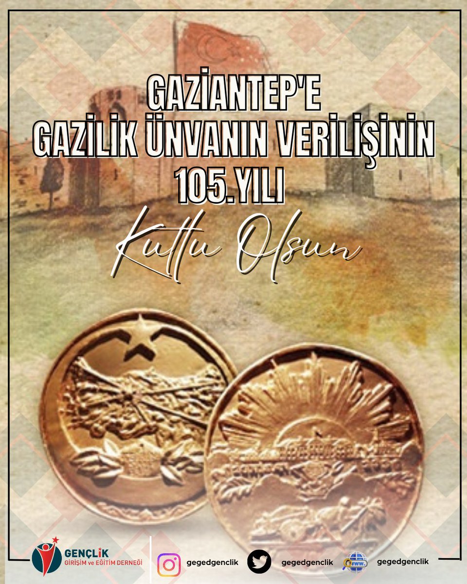 Geged olarak tarihine sahip çıkan bir neslin izinde; Gazi şehrimizin onur gününü kutluyoruz
​Bundan tam 105 yıl önce, 8 Şubat 1921'de Türkiye Büyük Millet Meclisi tarafından verilen bu unvanı büyük bir gururla taşıyoruz. Geçmişin mirası, geleceğimizin ışığıdır.
#8subat 
#gazilik