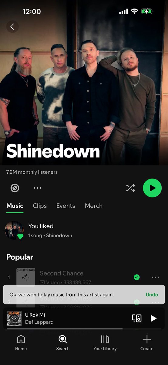 JamesIsom1's tweet photo. @Shinedown Thanks for the great shows won’t be going again, can you buy back some merch I bought a month ago when my conservative dollars bought it. I won’t make that mistake again. Thanks for showing you let hate dictate the way you perform and for who thought it was LOVE wrong. https://t.co/FbWBLML5Ic