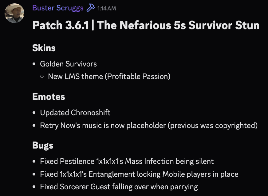 Forsaken News tweet media