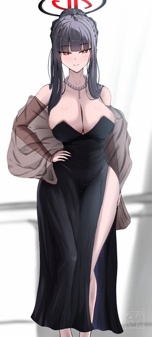 周年ドレス リオさん。ブルアカ5周年おめでとうございま～す! #ブルアカ #調月リオ 