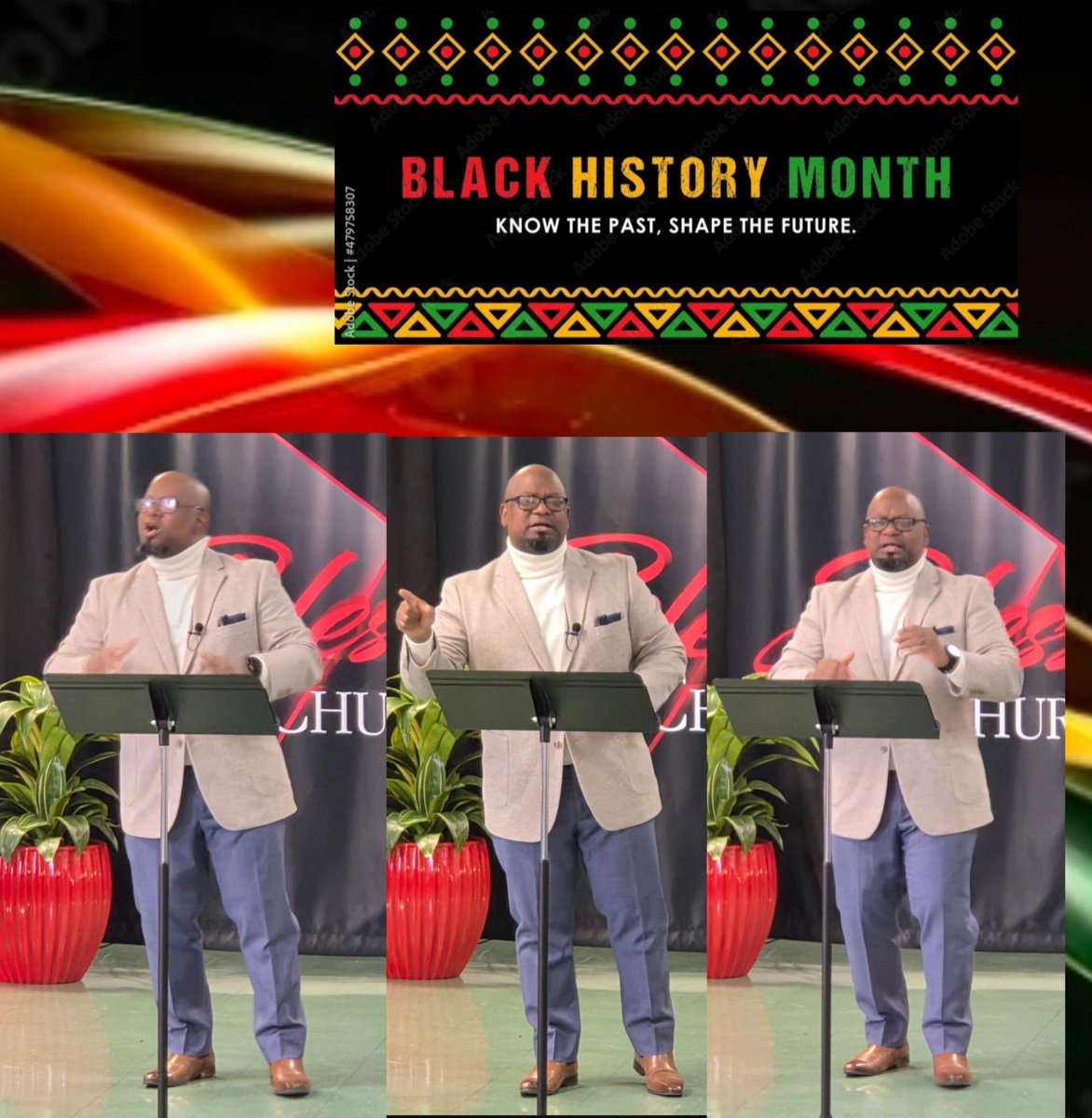 BlessedInSTL1's tweet photo. Black History Month. Celebrating our Faith, Heritage and Achievement.  Blessed Church ❤️🖤💚 https://t.co/xgYZZTkq0c