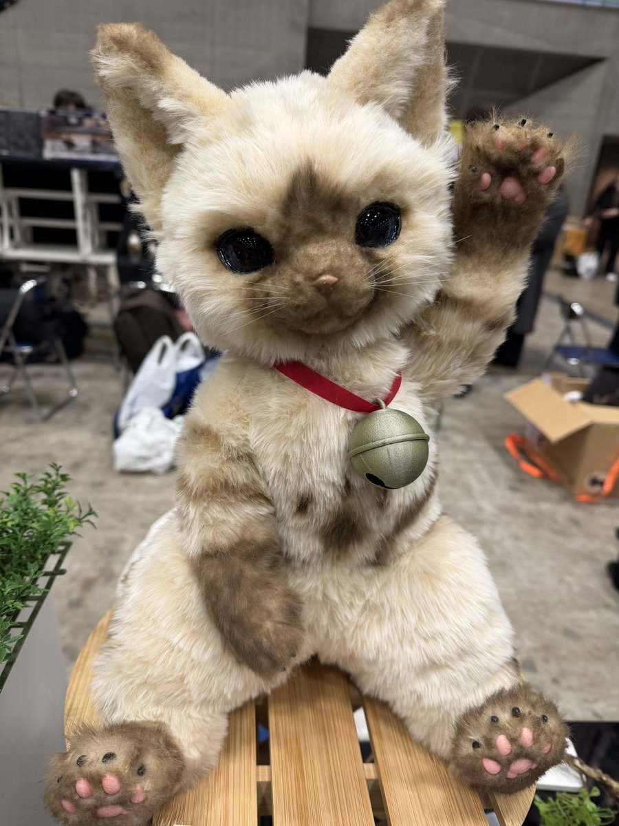 アイルー完売しました！
たくさんの方にお越しいただきありがとうございます！！
現在は見本アイルーを展示しています。