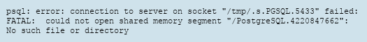 Jemand löscht meine Shared Memory Segmente!

Mit #PostgreSQL unter myEnv kriegen wir regelmässig Shared Memory Segment Fehler:

FATAL:  could not open shared memory segment "/PostgreSQL.4220847662":

Warum das passiert, habe ich hier beschrieben:
fromdual.com/de/blog/geloes…