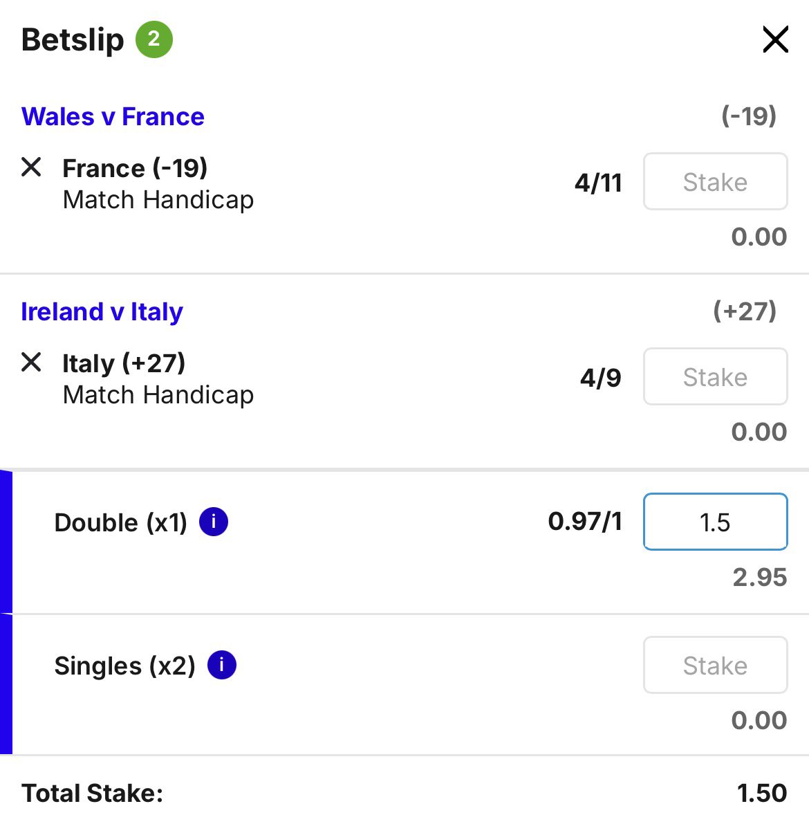 Interfaccia BetItaly App