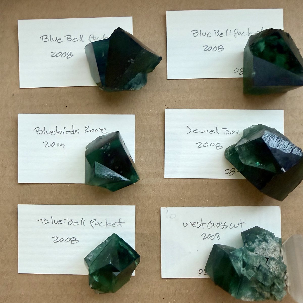 Rogerley MineのPocket名が分かる蛍石は珍しいなぁ