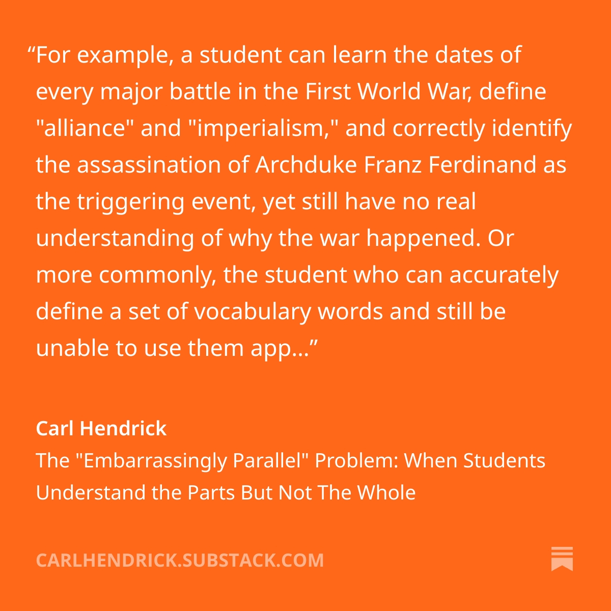 Carl Hendrick tweet media