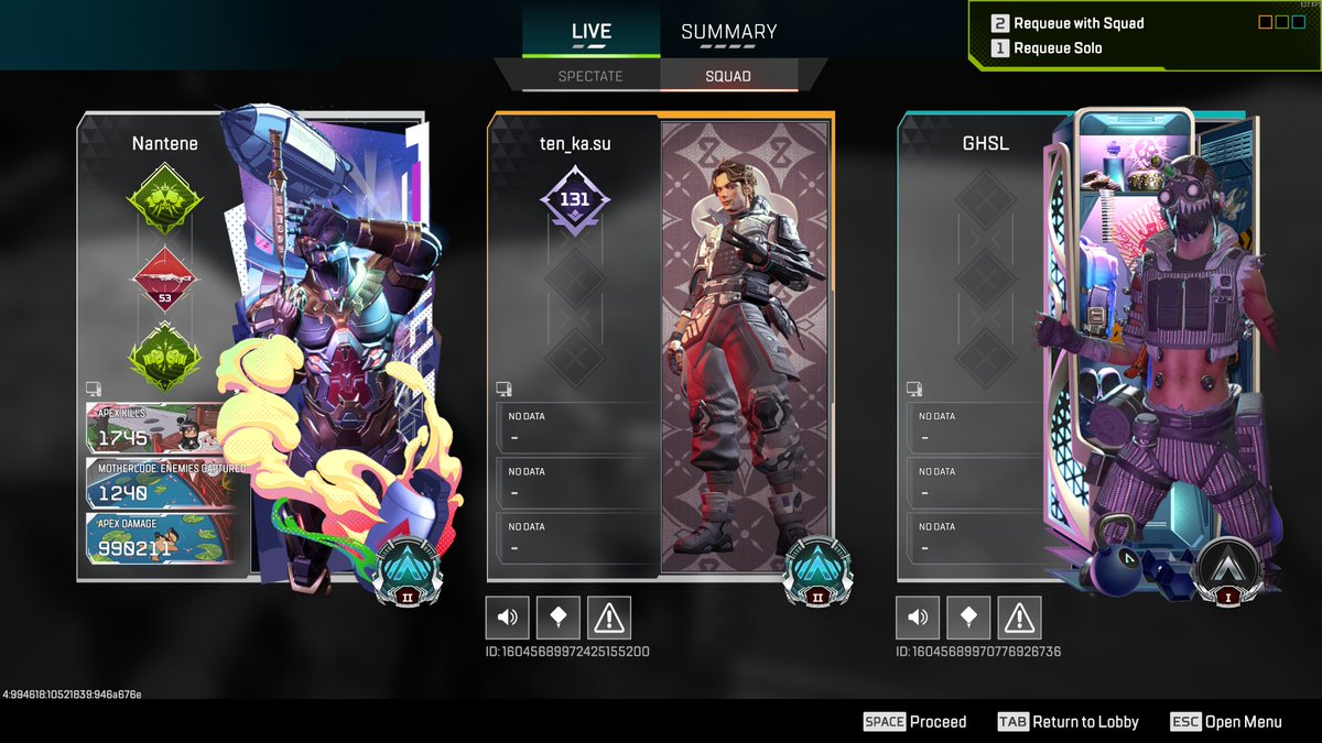 smillo22's tweet photo. @ApexLiveComms BALANCE - my team vs enemy with 3 badge pred team https://t.co/eMMwpvO1wu