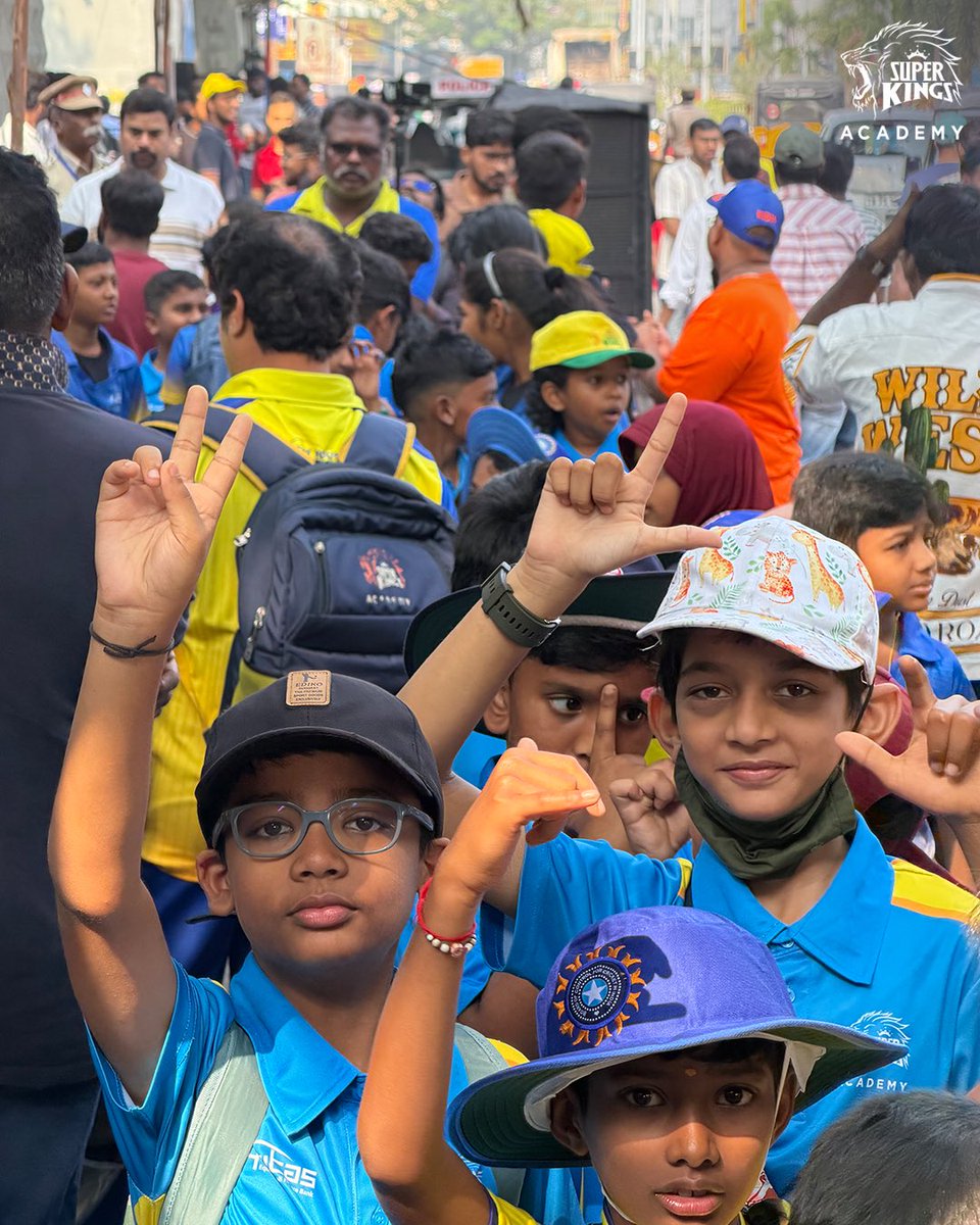 SuperKingsAcad's tweet image. #SKA kids witnessing the #NewZealand vs #Afghanistan #T20World Cup clash live at #Chepauk, soaking in the atmosphere and learning from the best. 💪