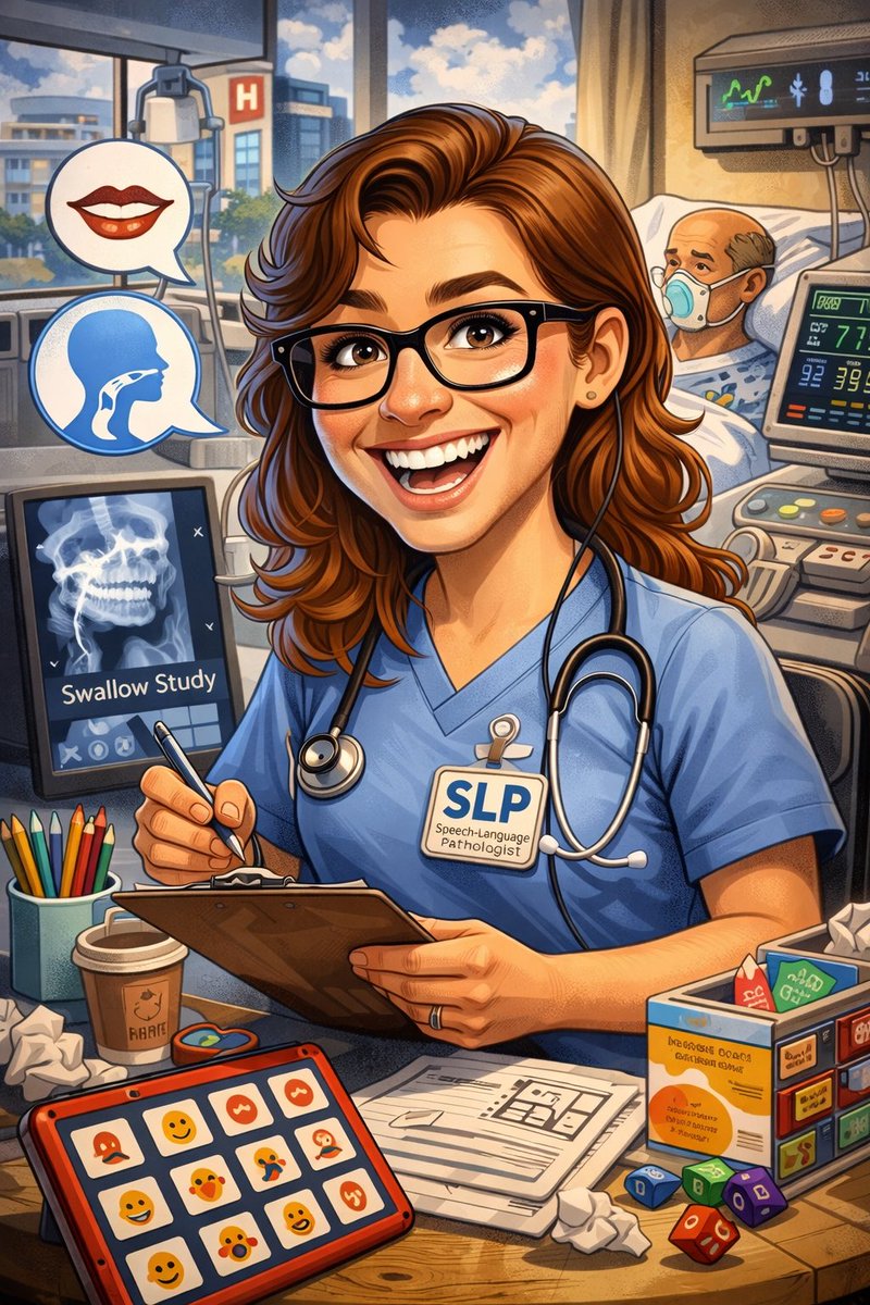 LayalAshour's tweet photo. Acute care isn’t easy. 
It’s fast, emotional, and unpredictable, but I wouldn’t trade it.
I love being an SLP where every decision matters and every small win counts. 
This job challenges me daily, and that’s exactly why I love it. https://t.co/Dc4EIW141c