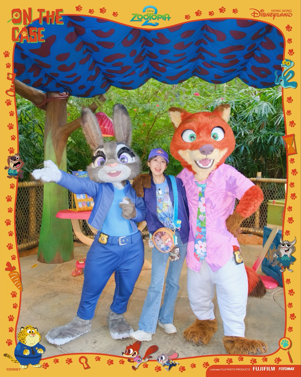 1日目のコーデはMarsh Marketのジュディ風🐰🐟
仮装で使うつもりだったHappyくじのキャップが早速今回の旅行で大活躍でうれしい
 #つんHKDL202602