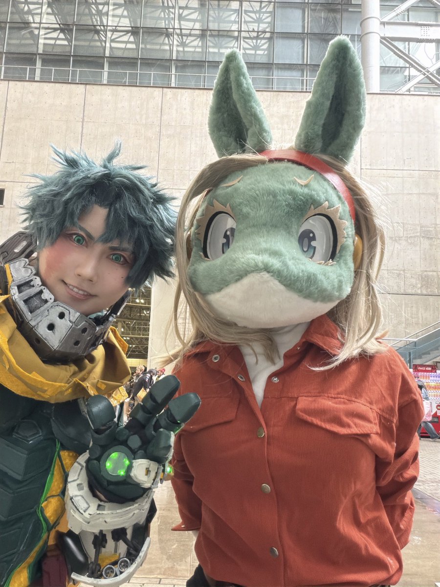 ワンフェスいました！🥦

がく屋の一般女性とまわってました
ヒロアカのフィギュアいっぱいみれて満足です🥰