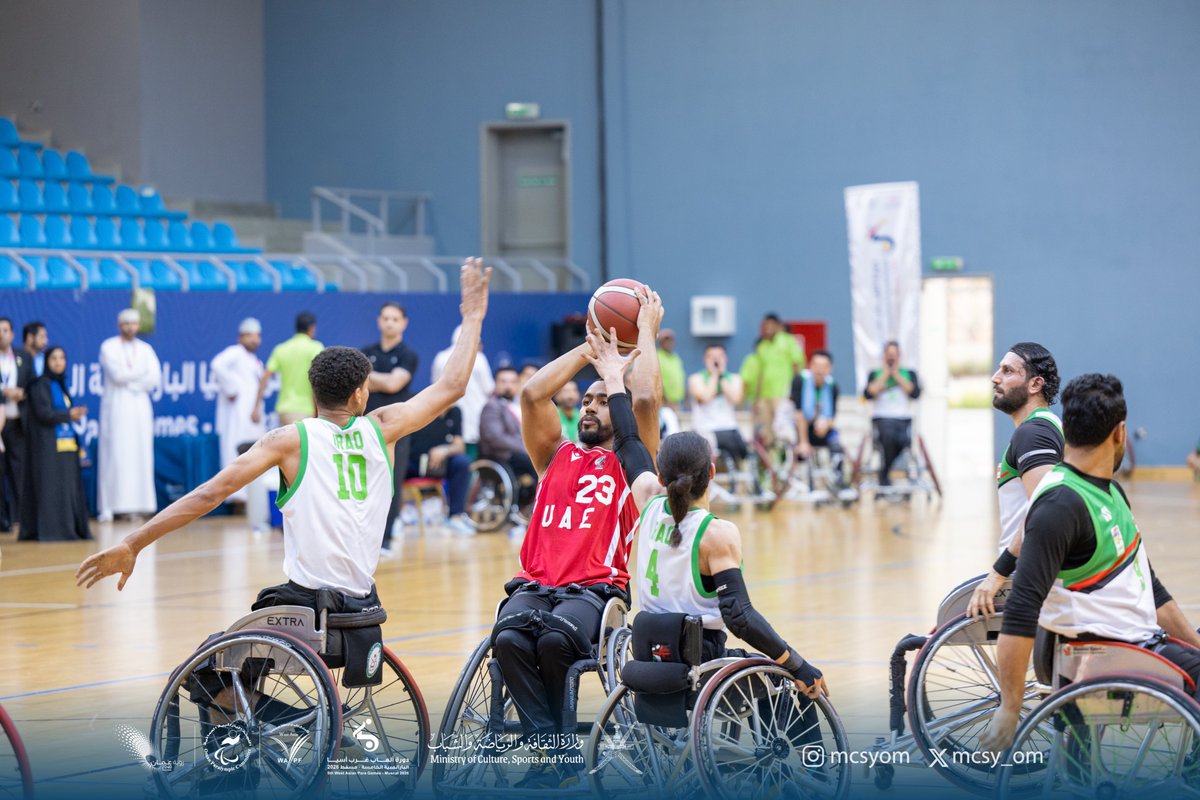 OmanParalympic's tweet photo. 📸 | منافسات اليوم الختامي في #كرة_السلة 🏀
#غرب_آسيا_بارالمبية_2026 https://t.co/rZLFxHtMZL