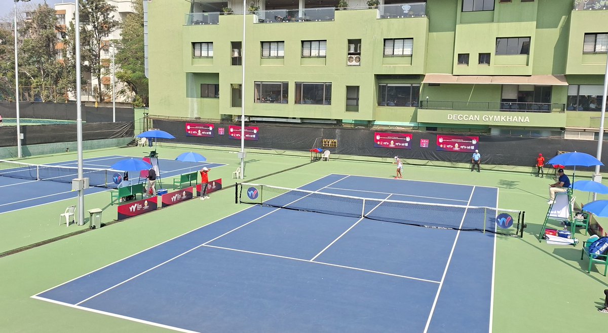 aparanjape's tweet photo. At Deccan Gymkhana Pune - 25th Edition of the NECC $75K ITF Women's Tournament 2026.

Past winners include Aryna Sabalenka (2015) and Emma Raducanu (2019).

@SabalenkaA @EmmaRaducanu https://t.co/JPDK2kcgMN