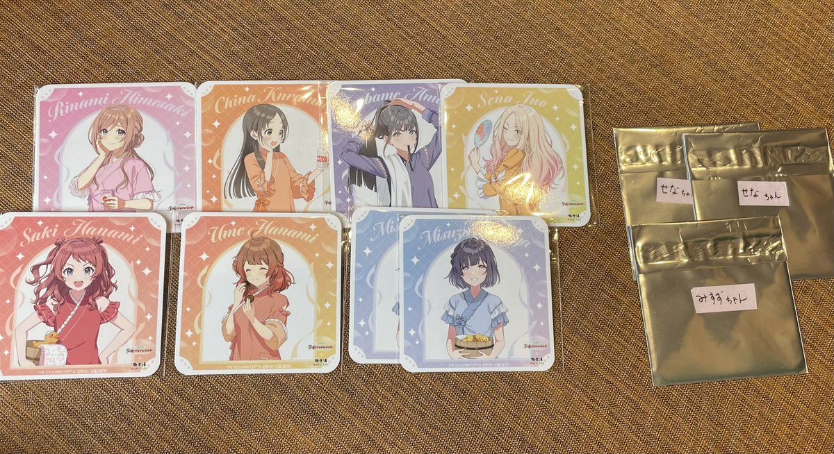d1_mb_'s tweet photo. 【学園アイドルマスター 交換】　
学マス 極楽湯 ラクスパ 名古屋

缶バッジ コレクションカード 
コースター(銀の包は1弾の物)

譲:  画像にて

求: 全て同種 麻央or定価

現地にて手渡し優先。
お気軽にお声がけください。 https://t.co/KXVeCpyAr9
