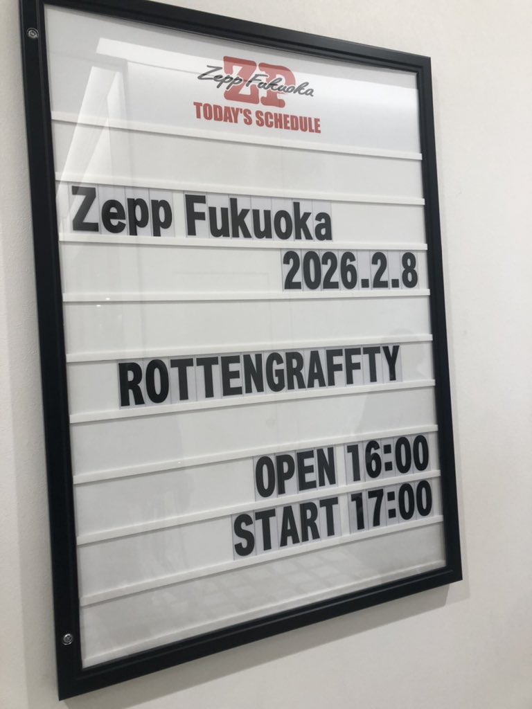 _youandiunion20's tweet photo. いってきました〜🐵
#ROTTENGRAFFTY
わびさびTOUR FINAL SERIES 
ONEMAN LIVE
#ZeppFukuoka https://t.co/jsFnnjYxsr