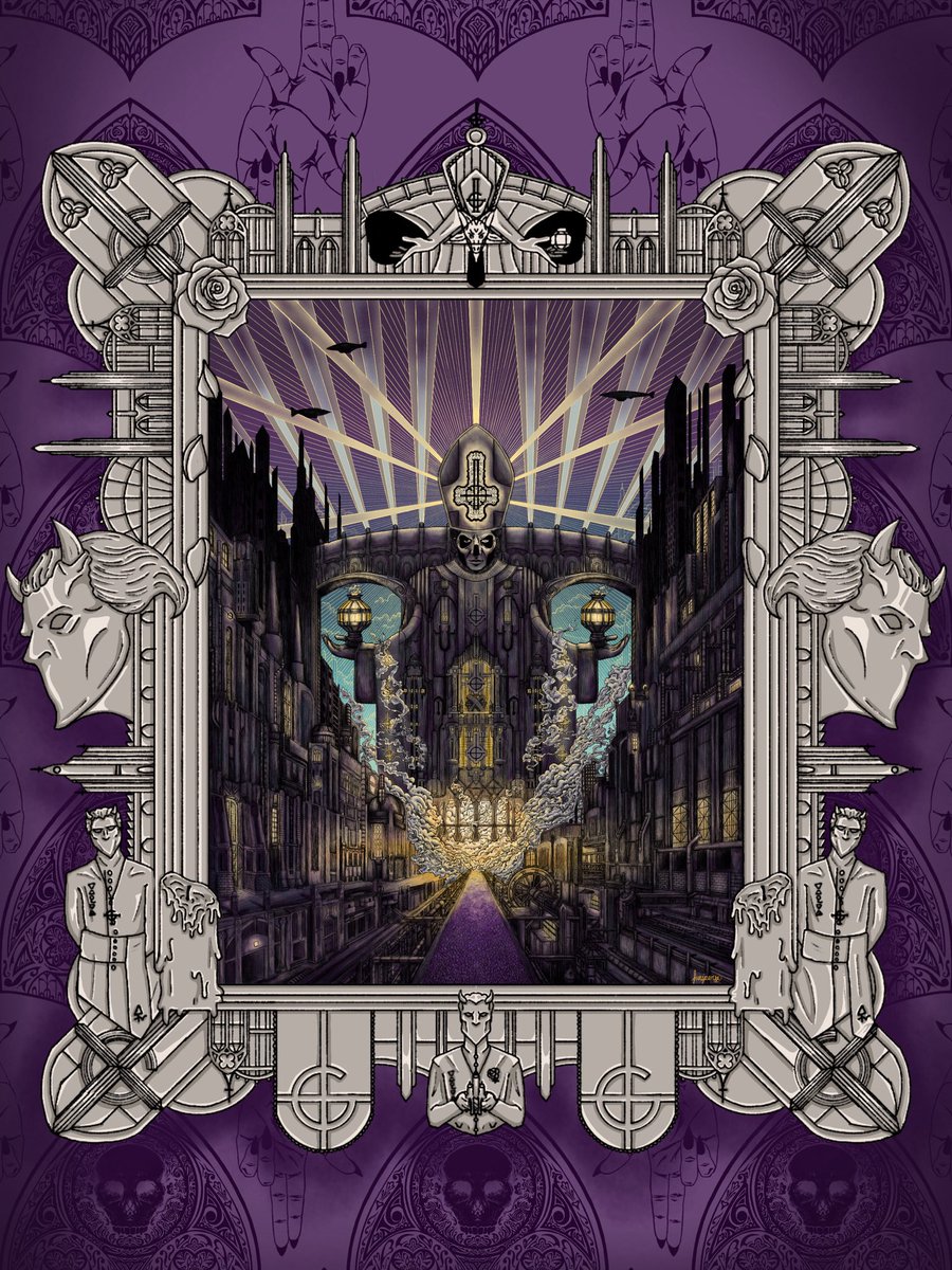 BiolumeStudio's tweet photo. Counting down til my ritual, here’s my piece for Meliora, 3/5 of my Ghost Project! #thebandghost #ghost #ghostband #ghosttwt https://t.co/p5guAh2gXx