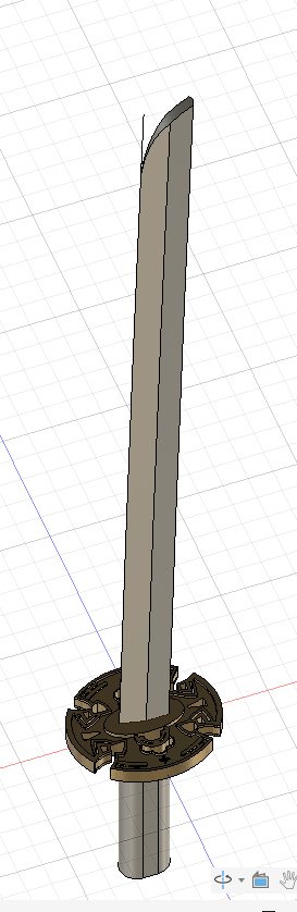 物騒なものを作り出したが切先のモデリングのイメージがわかない