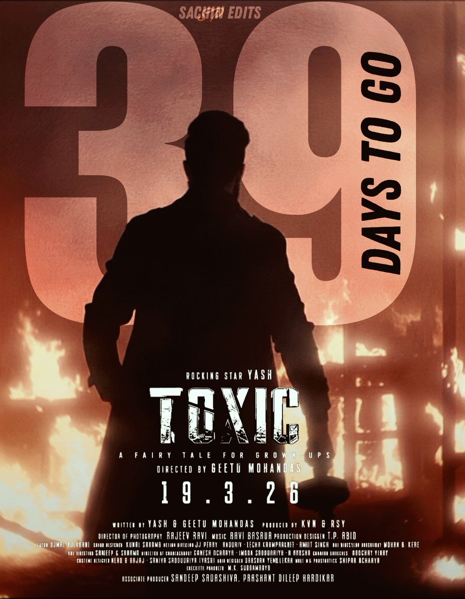 Nik_Wani_'s tweet photo. This isn’t just a movie !!!

😎 This is a STATEMENT 🔥

🌟✨ #Toxic is set to redefine scale, swag &amp; madness 💥

✨ Trust the man who never disappoints – #Yash 

👑📅 March 19, 2026 – a day that will make HISTORY!
#YashBOSS #ToxicTheMovie #BoxOfficeMonster #Cinema2026 #EpicFilms https://t.co/CFsO4y58qM