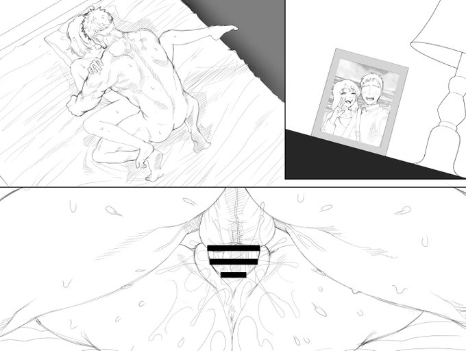 夫婦の思い出を横に他人棒でギシギシと音を立てるベッド。 