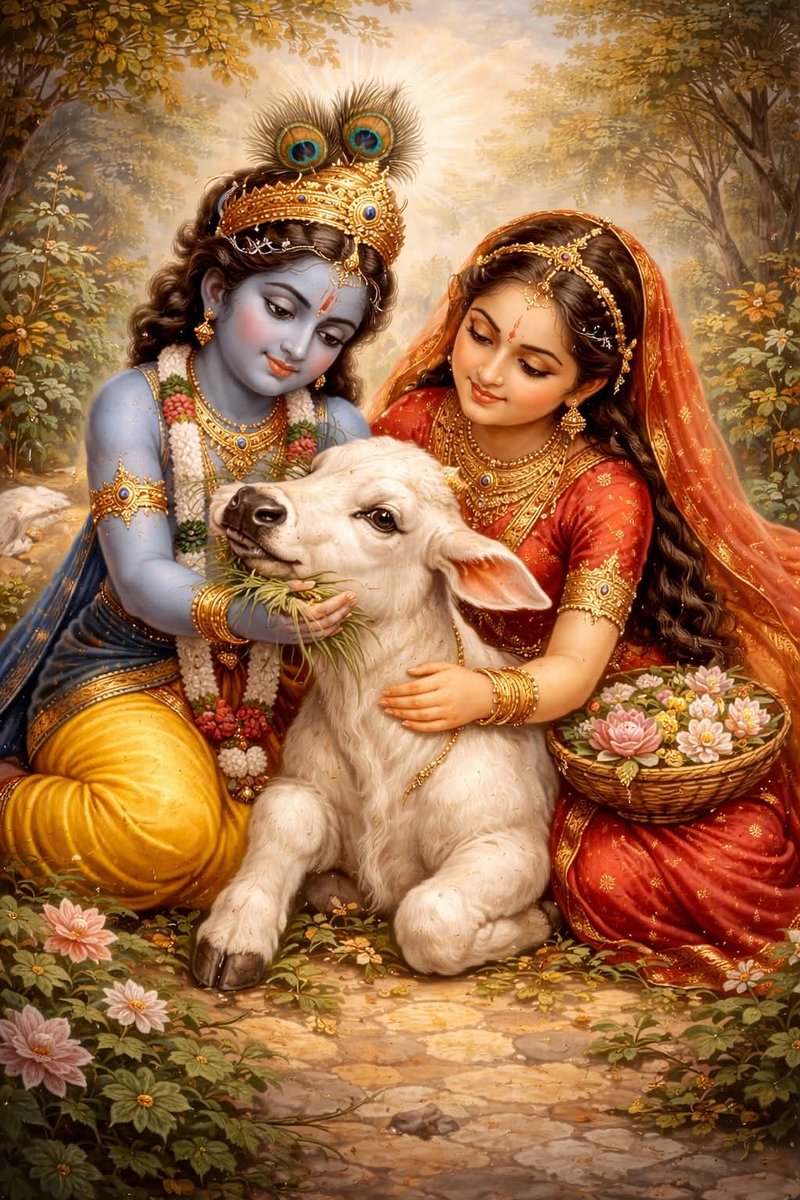 🌺🌻शुभ प्रभात ✨🌅

बालकृष्ण और राधारानी की इस पावन मुस्कान के साथ
आपका दिन भी प्रेम, करुणा और शांति से भर जाए 💙🌸
गौमाता का स्नेह और श्रीकृष्ण की लीलाएँ
आपके जीवन में सुख-समृद्धि लाएँ 🙏

🌼 जय श्री राधे कृष्ण 🌼
☀️🌿 सुप्रभात 🌿☀️