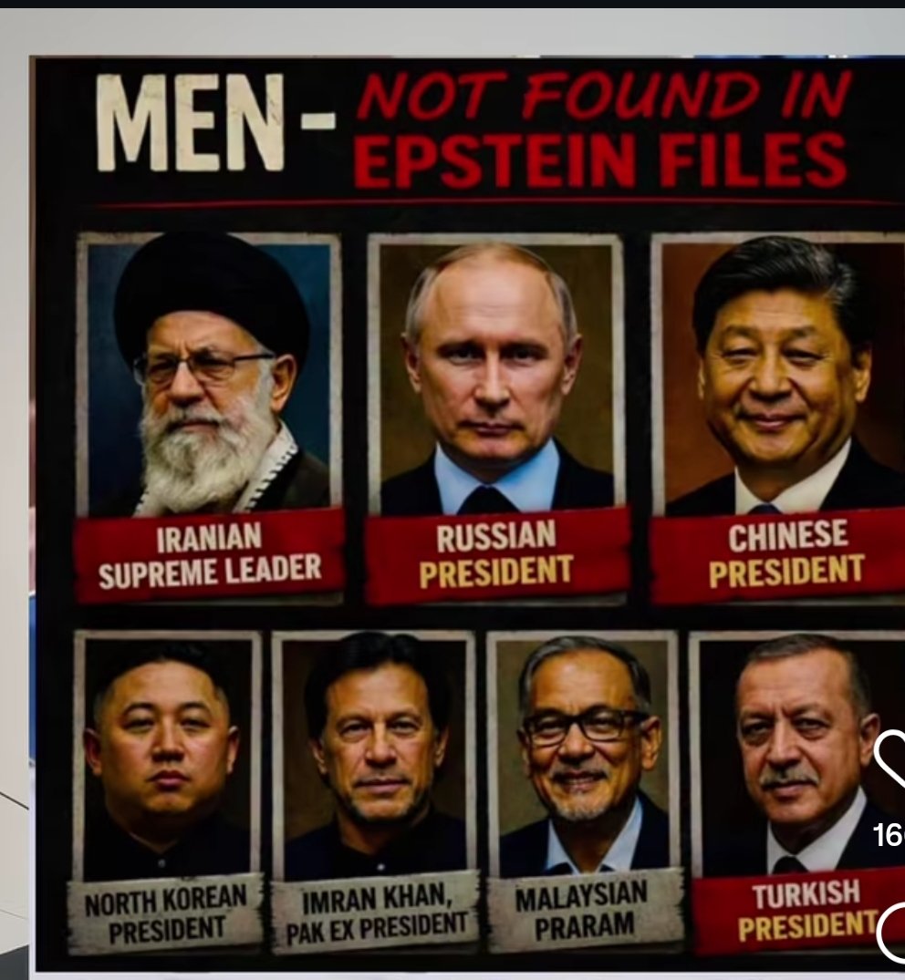 Shakeel98520917's tweet image. From which countries are the supporters of these people?”
Not found The Epstein fine
#epstienfiles 
#Epstienfile l