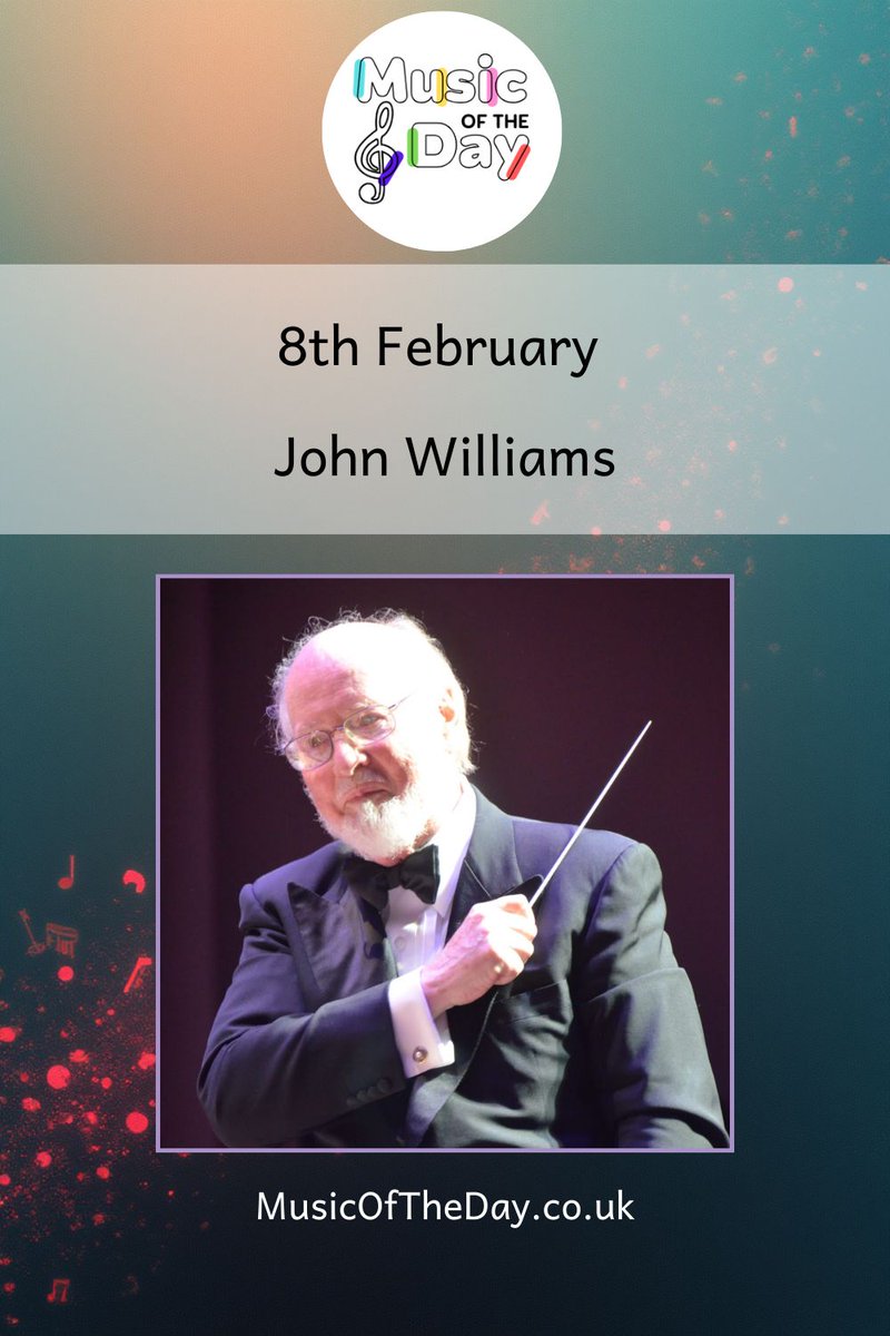 🎼 #ComposerOfTheDay: 8 Feb
John Williams (b 1932) – legendary film composer whose music defines modern cinema. From Star Wars to Schindler’s List, his themes are powerful, emotional &amp; unforgettable.

🎧 Listen: Finale (The Rise of Skywalker)
👉 buff.ly/l9q7uEw
#FilmMusic