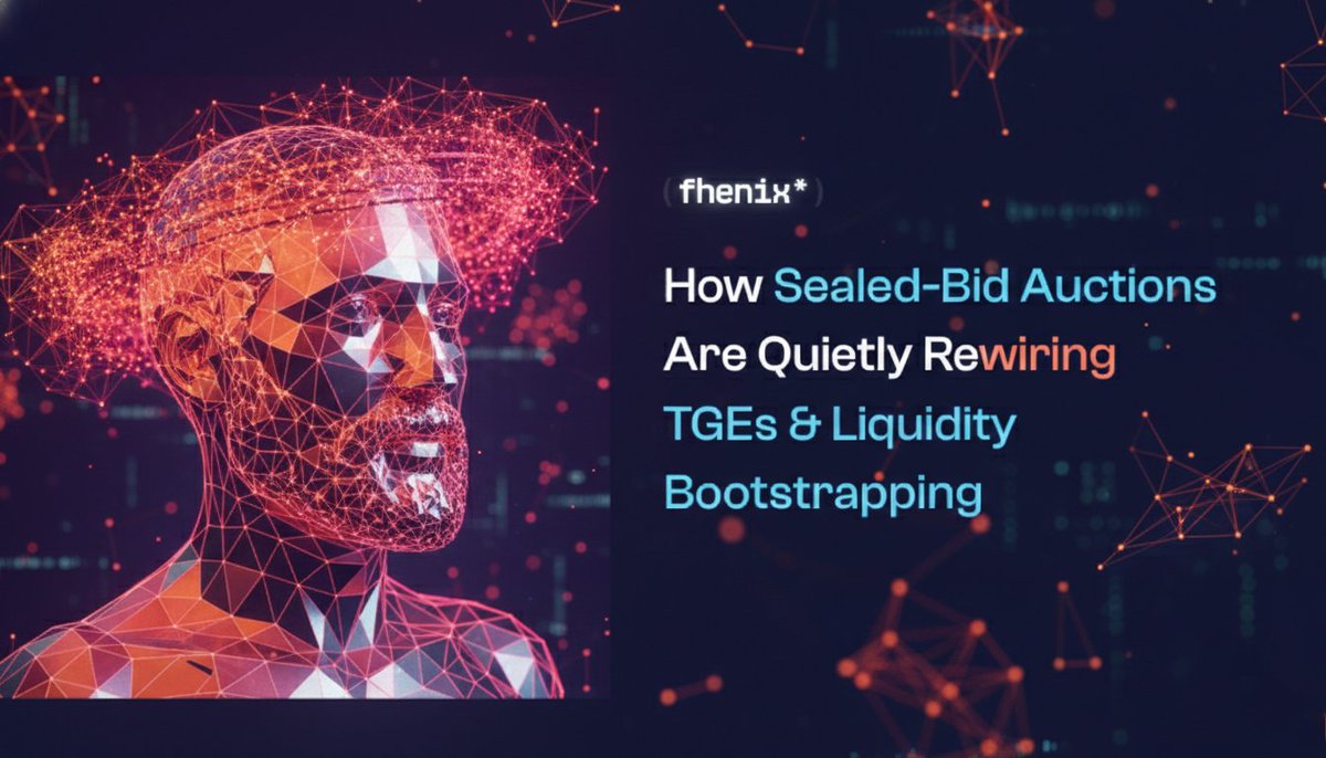 0x_bitadnan's tweet photo. Gfhenix Everyone
Crypto token launches fail not from volatility, but visibility.
Public bids = MEV, bots &amp; insider games. Fhenix + FHE fixes it:  Fully encrypted bids  
Private clearing on ciphertext  
No frontrunning, no strategy leaks

Privacy-native future
 @fhenix https://t.co/cqzl7QWchb