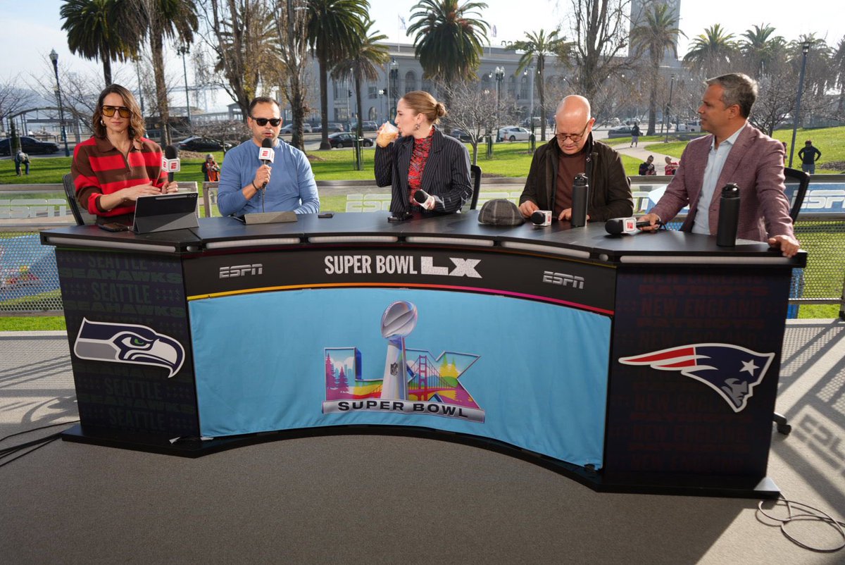 PabloViruega's tweet photo. Cerramos cobertura de Semana #SuperBowl #SuperBowlLX 

Este domingo el gran partido #SBxESPN … Ahí nos vemos !! https://t.co/QJ0xOV2f9b