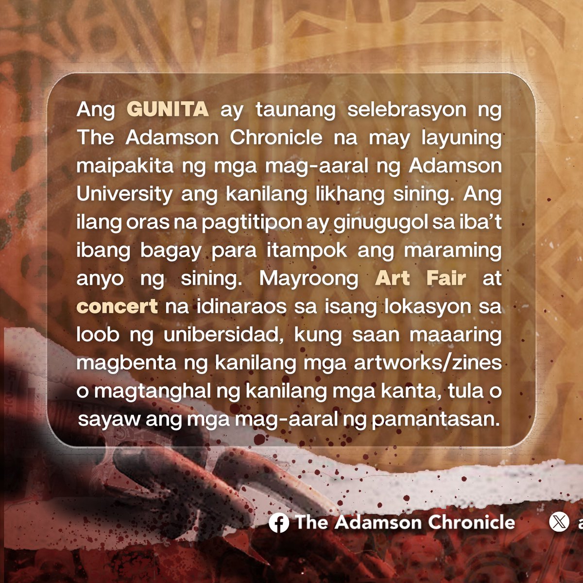 The Adamson Chronicle tweet media