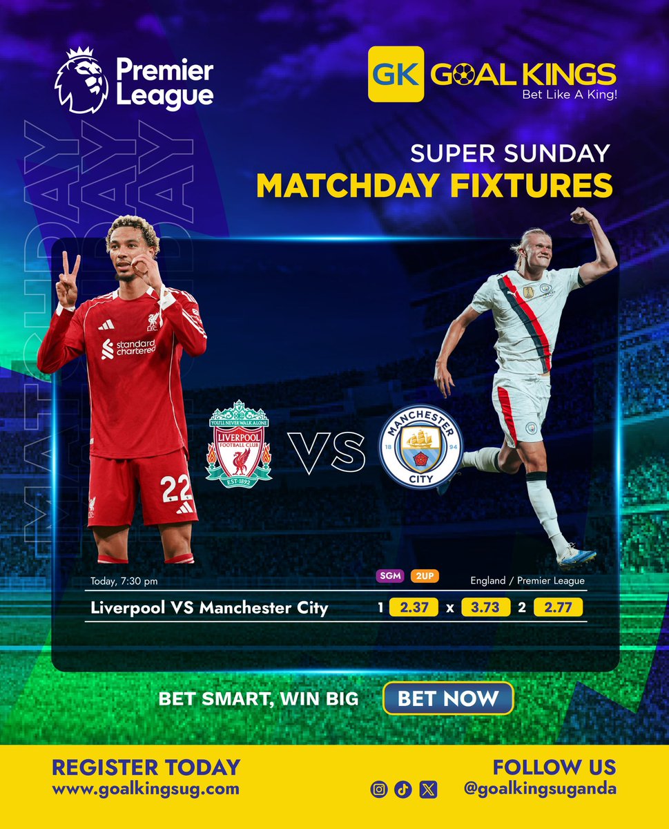 Pep Guardiola aims that closing the gap between Arsenal and City to 6 points.
Do you think he can go to Anfield and get all the 3 points…?
This match is available on our site, and it has 2UP

goalkingsug.com