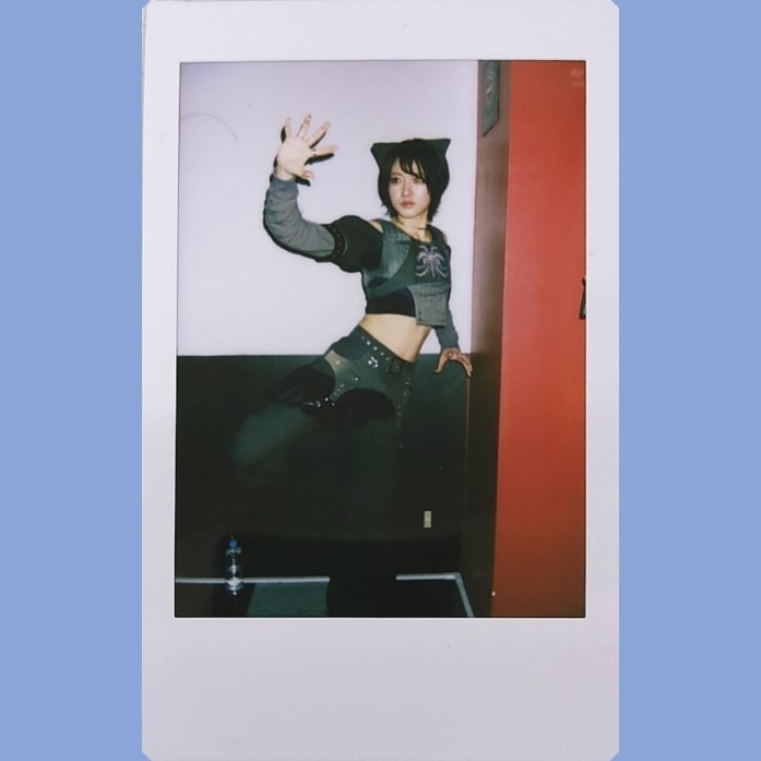 今日のそらちゃんチェキ 新衣装を初めて見たとき 「ワーガルルモン