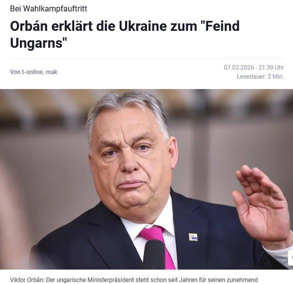 Viktor Orbán spricht Klartext: Bei einem Wahlkampfauftritt erklärte er die Ukraine zum "Feind Ungarns", genauer: "Wer fordert, dass wir Abstand von billigem russischem Gas nehmen, ist ein Feind Ungarns – also ist auch die Ukraine unser Feind".
Damit beweist Orbán einmal mehr,